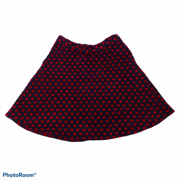 MODCLOTH Polka Dot A-Line Mini Skirt Size L - Picture 5 of 12